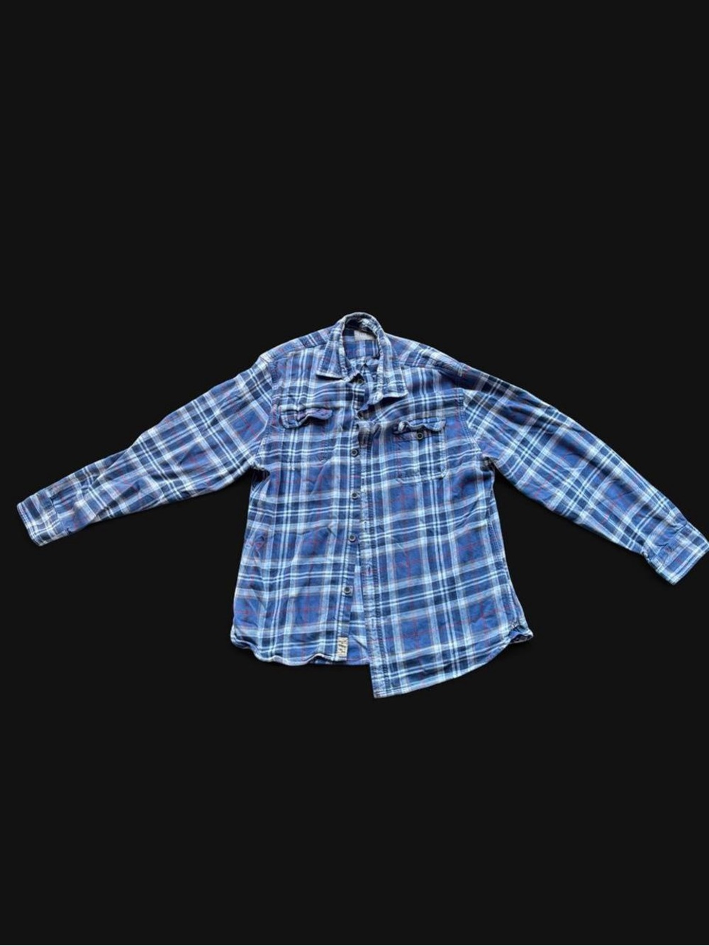 ✨ Jachs blue and white plaid flannel shirt✨